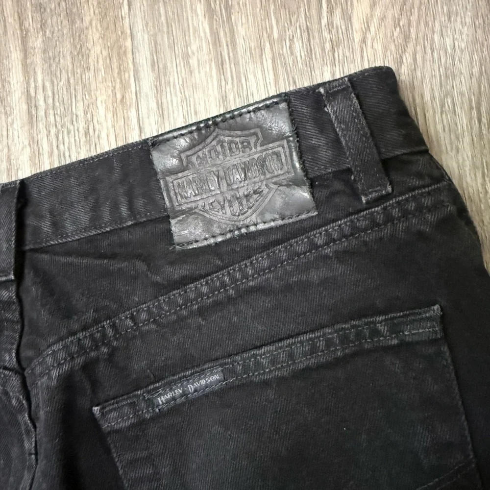 Vintage 100% Cotton Harley-Davidson Black Jeans 33x34 - Picture 8 of 9